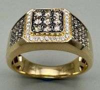 14K Yellow Gold Chocolate Diamonds of 1.20 ct