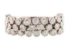 Sonia Bitton 1.70ctw Diamond Bezel Set Half Flex Band Ring in 14K