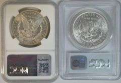 Impressive 'Gem' 1883-O (NGC) & 1886 (PCGS) Morgan Silver Dollars. MS64
