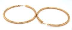 14kt Yellow gold hoop earrings