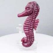 Simply adorable! 40.10ct Seahorse cut from pure Ruby!