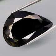Huge! 30.75ct midnight green Tourmaline! Untreated!