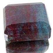 Impressive 1420 Ct Certified Natural Untreated Ruby Kyanite Emerald Cut Solitaire