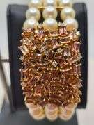 Very collectable and rare Stunning south sea pearl, Topaz and Diamond Bracelet