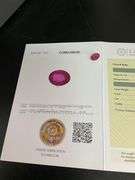 CERTIFIED NATURAL RUBY 3.52 CARAT OVAL SHAPED.
