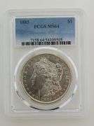 1885 Morgan Silver Dollar, PCGS MS64