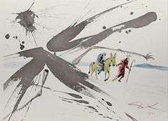 Highly Collectible and Rare Salvador Dali Original Lithograph from the 'Biblia Sacra' Suite