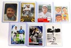 7 Babe Ruth Throwback Baseball Cards