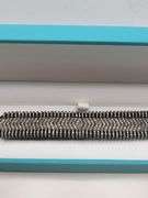 New! +10 ctw all natural diamond  weaved on fabric bracelet