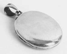 1876 English Sterling Christmas Eve Mourning Locket