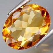Impressive 7.65ct richly colored oval cut Citrine! Untreated!