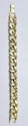 Strong 64.9 Gram 14 Kt Gold Plate Curb Link Bracelet