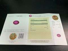 CERTIFIED NATURAL RUBY 3.31 CARAT OVAL SHAPED.