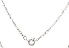 10kt White gold 0.35ctw diamond Journey pendant on chain