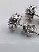 CERTIFIED 18K WHITE GOLD DIAMOND STUDS
