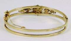 Vintage Sterling Vermeil Opal Bangle Bracelet