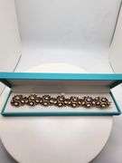 Extremely rare and collectable Art Deco 18KT Gold & Enamel Italian Bracelet