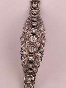 CERTIFIED WHITE GOLD DIAMOND VITAGE / ANTIQUE DIAMOND BRACELET