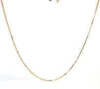 14kt Yellow gold box chain necklace