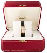 Cartier Tank Americaine 2503, 19 X 28mm, Silver Dial, 18K Rose Gold Ladies Watch