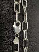 Sterling Silver Paperclip Rolo Link Chain 9mm Solid 925 Italy Necklace 18"