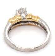 Contemporary Platinum Ring with .45 Ct. Diamond