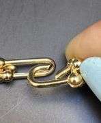 Tiffany & Co 18K Yellow Gold Horseshoe with Heart Charm Bracelet