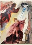 Highly Collectible and Rare Salvador Dali Original Lithograph from the 'Biblia Sacra' Suite