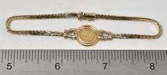Fabulous 14K Yellow Gold Gold Coin Bracelet