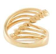 0.35ctw Diamond Multi Row Bypass Ring in 14K