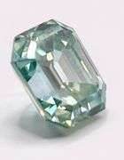 6.3 Ct Sparkling Mint Green Lab Simulated Diamond Solitaire