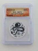 2024 Silver 50 Cents Australia Dragon, ICG MS70