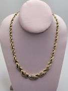 Very Fine 14KT Yellow Gold and Diamond Necklace