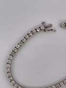 CERTIFIED 14K WHITE GOLD DIAMOND TENNIS BRACELET 7.50 CARATS