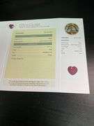 CERTIFIED NATURAL RUBY 2.57 CARAT HEART SHAPE.