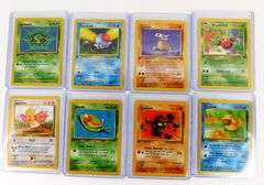 8 Pakeman 1999 1st Edition Trade Cards