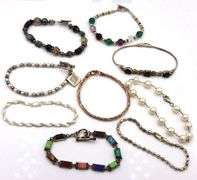 Group lot of Vintage 925 sterling silver bracelets