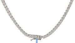 New 11.20ctw Round Diamond Tennis Necklace in 14K
