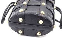 Ferragamo black leather Cage bucket