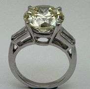 6.15 ct Round Brilliant Cut Platinum Diamond Ring