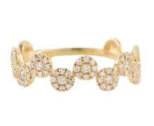 Effy D’oro 0.25ctw Pave Diamond Pebble Band Ring in 14K