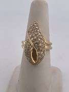 CERTIFIED BRAND NEW 14K YELLOW GOLD DIAMOND RING