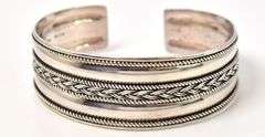 Cuff Bracelet in Sterling Silver