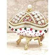 24k Faberge Egg Trinket and Necklace