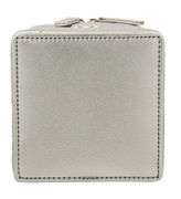 Chanel Silver Crossbody Quilted Box Bag