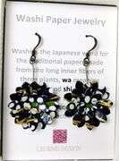 Japanese Washi Paper Sterling Earrings
