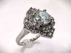 Sparkling 2.75 Ct White Ice Blue Simulated Diamond Ring