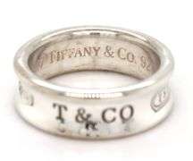 Tiffany & Co 1837 band in sterling silver