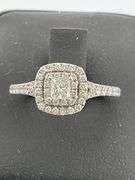 certified brand new NEIL LANE 14K WHITE GOLDnatural diamond engagement ring