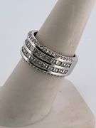 CERTIFIED BRAND NEW 14K WHITE GOLD DIAMOND BAND / RING